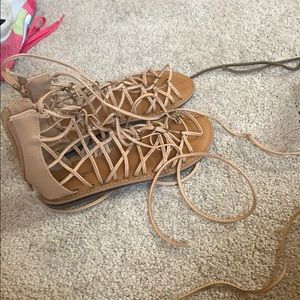 Lace up sandals
